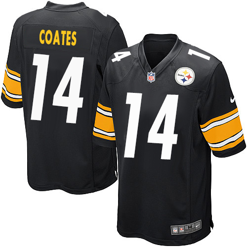 Men's Game Sammie Coates Nike Jersey Black Home - #14 NFL Pittsburgh Steelers